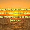 Исследуем происхождение, историю и значение фамилии Ветоха: склонение и важные факты