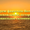 Исследуем фамилию Вильфанд: происхождение, история и правильное склонение