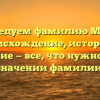 Исследуем фамилию Мател: происхождение, история и склонение — все, что нужно знать о значении фамилии.