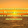 Основательная исследование фамилии Вулпе: происхождение, история и значения, советы по склонении