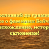 От родословной до грамматики: все о фамилии Бейч — происхождение, история и склонение!