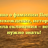 Подробно о фамилии Подобаев: происхождение, история и правила склонения — всё, что нужно знать!