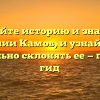 Познайте историю и значение фамилии Камов, и узнайте как правильно склонять ее — полный гид