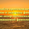 Познайте происхождение, историю и значение фамилии Вайзе: обзор склонения для узнаваемой фамилии