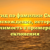 Полное гид по фамилии Смирнова: происхождение, история и значимость с примерами склонения