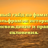 Полный гайд по фамилии Вольфрамов: история, происхождение и правила склонения.
