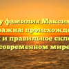 Почему фамилия Максименков так важна: происхождение, история и правильное склонение в современном мире