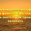 Происхождение, история и значение фамилии Мулик: все, что нужно знать и как правильно склонять