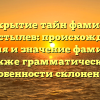 Раскрытие тайн фамилии Корыстылев: происхождение, история и значение фамилии, а также грамматические особенности склонения
