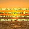 Рассказываем о происхождении, истории и значении фамилии Маккаев, а также даем советы по правильному склонению