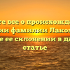 Узнайте все о происхождении и значении фамилии Лакомкин, а также ее склонении в данной статье