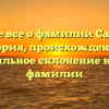 Узнайте все о фамилии Сахневич: история, происхождение и правильное склонение нашей фамилии