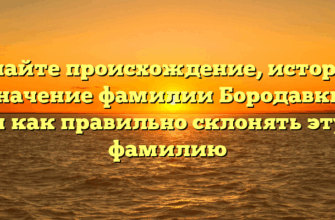 Узнайте происхождение, историю и значение фамилии Бородавкина и как правильно склонять эту фамилию Узнайте происхождение, историю и значение фамилии Бородавкина и как правильно склонять эту фамилию
