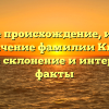 Узнайте происхождение, историю и значение фамилии Кивин: полное склонение и интересные факты