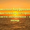 Фамилия Ануфриевна: родословная, история и особенности склонения — полный обзор