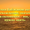 Фамилия Байжанов: история происхождения, значение и правила склонения — все, что вам нужно знать.