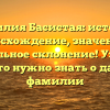 Фамилия Басистая: история, происхождение, значения и правильное склонение! Узнайте всё, что нужно знать о данном фамилии
