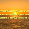 Фамилия Баштаков: история происхождения, значение и склонение в подробном обзоре.