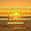 Фамилия Бедин: история и происхождение, редкие и уникальные факты, склонение и значение для генеалогии и наследия