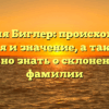 Фамилия Биглер: происхождение, история и значение, а также все, что нужно знать о склонении этой фамилии
