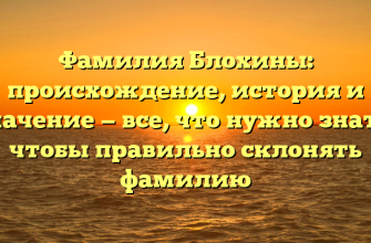 Фамилия Блохины: происхождение, история и значение — все, что нужно знать, чтобы правильно склонять фамилию