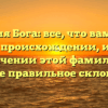 Фамилия Бога: все, что вам нужно знать о происхождении, истории и значении этой фамилии, а также правильное склонение