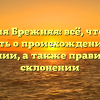 Фамилия Брежняя: всё, что нужно знать о происхождении и значении, а также правильном склонении