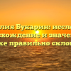 Фамилия Букарин: исследуем происхождение и значение, а также правильно склоняем