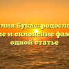 Фамилия Букас: родословная, значение и склонение фамилии в одной статье