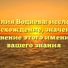 Фамилия Воднева: исследуем происхождение, значение и склонение этого имени для вашего знания
