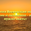 «Фамилия Воеводская: история, значение и склонение – все, что нужно знать»