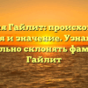 Фамилия Гайлит: происхождение, история и значение. Узнайте как правильно склонять фамилию Гайлит