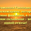Фамилия Галлиани: происхождение, история и значение фамилии, а также правильное склонение — все о ней в одной статье!