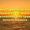 Фамилия Горбаткин: история, происхождение и значение, а также склонение для правильного использования