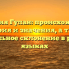 Фамилия Гупан: происхождение, история и значения, а также правильное склонение в разных языках