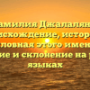 Фамилия Джалалянц: происхождение, история и родословная этого имени, его значение и склонение на разных языках