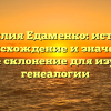 Фамилия Едаменко: история, происхождение и значение, полное склонение для изучения генеалогии