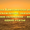 Фамилия Кампанелли: история происхождения, значение и правильное склонение — всё о ней в одной статье