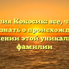 Фамилия Кокосик: все, что вам нужно знать о происхождении и значении этой уникальной фамилии