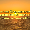 Фамилия Конова: история, происхождение и значение. Как правильно склонять Конова?