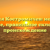 Фамилия Костромичев: история и значение, правильное склонение и происхождение