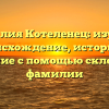 Фамилия Котеленец: изучаем происхождение, историю и значение с помощью склонения фамилии
