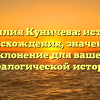 Фамилия Куничева: история происхождения, значение и склонение для вашей генеалогической истории.