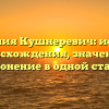Фамилия Кушнеревич: история происхождения, значение и склонение в одной статье