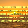 Фамилия Кыштымов: происхождение, история и значение фамилии, а также правильное склонение в современном русском языке