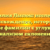 Фамилия Лысюк: исследуем происхождение, историю и значение фамилии с углубленным анализом склонения