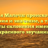 Фамилия Малеча: происхождение, история и значение, а также секреты склонения имени для красивого звучания