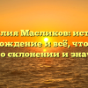 Фамилия Масликов: история, происхождение и всё, что нужно знать о склонении и значении