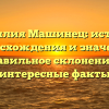 Фамилия Машинец: история происхождения и значения, правильное склонение и интересные факты