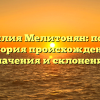 Фамилия Мелитонян: полная история происхождения, значения и склонения